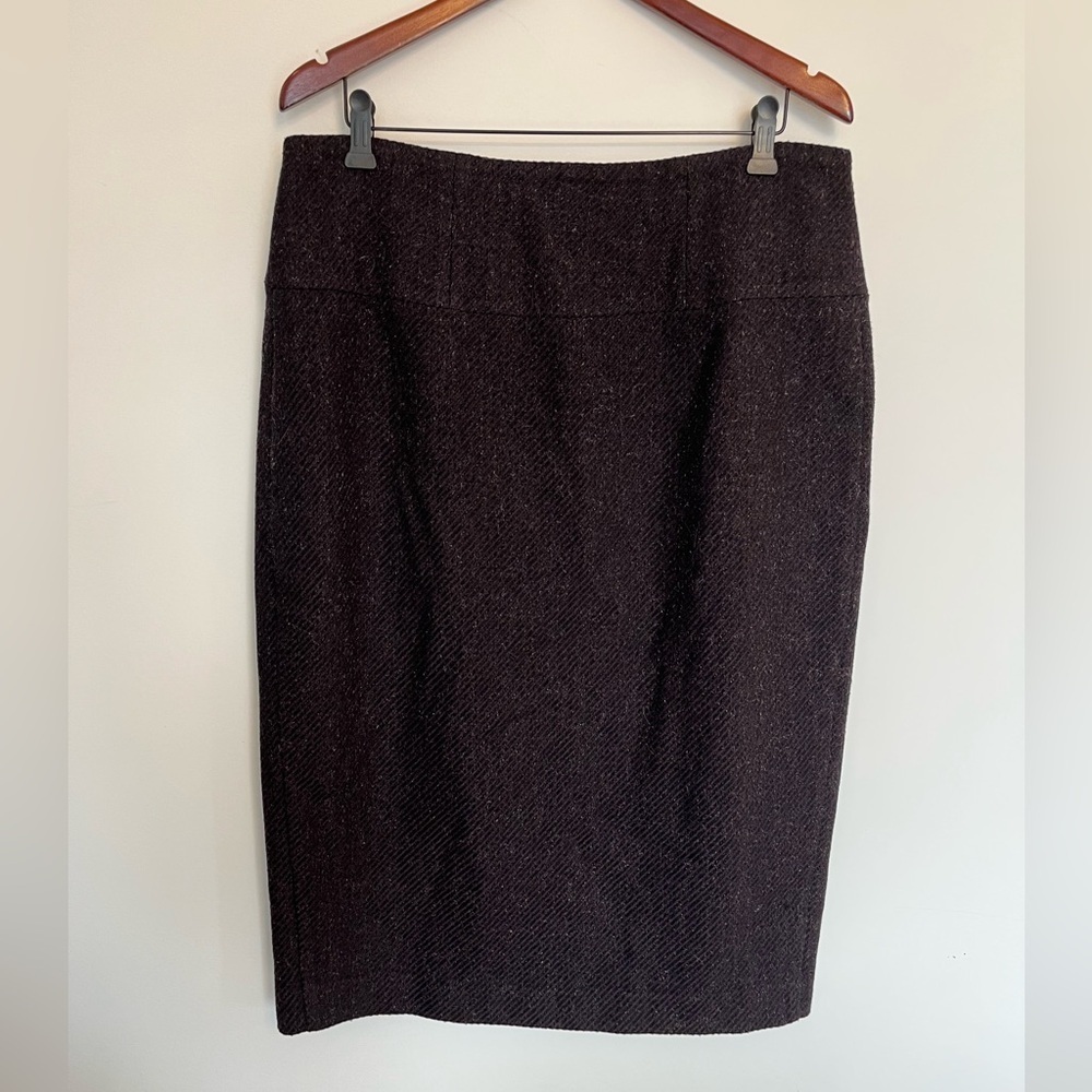 Christian Chenail candian designer  Women's Dark wool Blazer and skirt size 14 - Picture 5 of 11